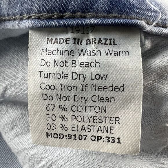 Beija Flor‎ Jeans Womens Light Wash Size 10 - Picture 8 of 11